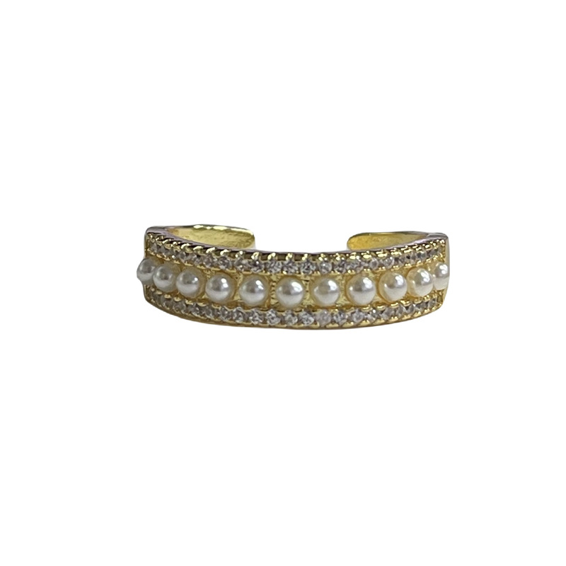 Sweet and cool style high-end ins plain ring ring, cool and feminine style niche design, versatile, adjustable opening index finger ring Item Picture