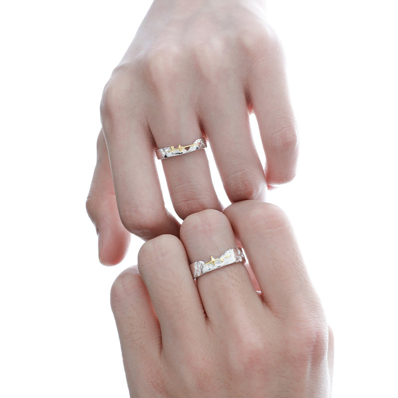 Irregular cross texture open ring, women's niche design, cold style, high-end feel, personalized ring trend Application Scenario