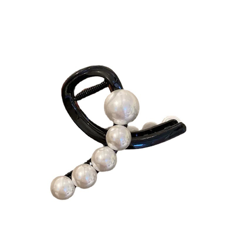 French-style pearl hair clips, high-end women's hair accessories, back head updo hair clips, new simple shark clip hair clips Item Picture