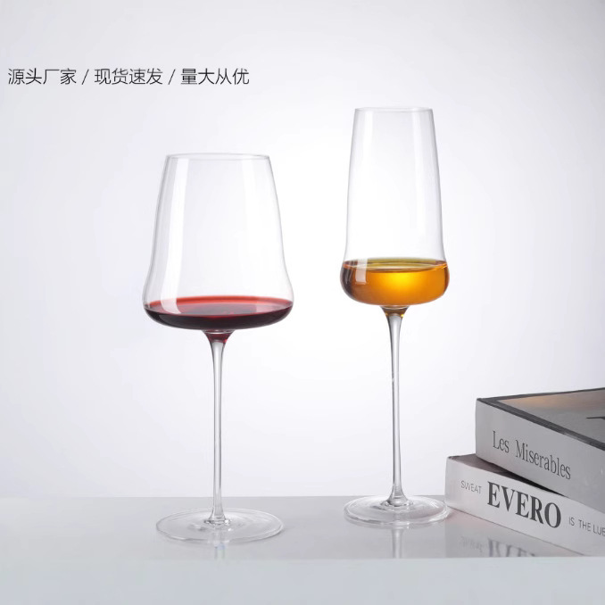 Wholesale of creative red wine glasses: household Bordeaux crystal glasses, highball glasses, glass wine glasses, champagne glasses full figure