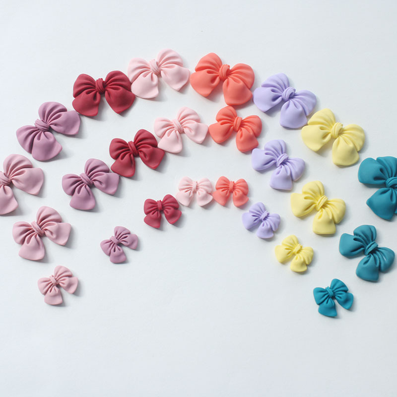 Resin accessory bow, diy, large, medium and small cream glue phone cases, headwear, hair clips, accessory wholesale full figure