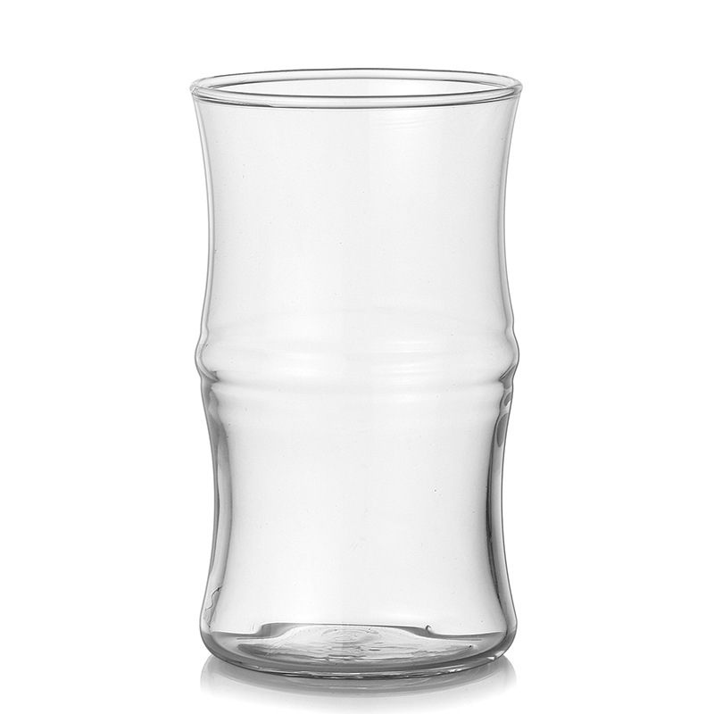 dirty cup, high appearance level water cup, bamboo joint tea cup, household glass cup, afternoon tea iced Americano latte coffee cup Item Picture