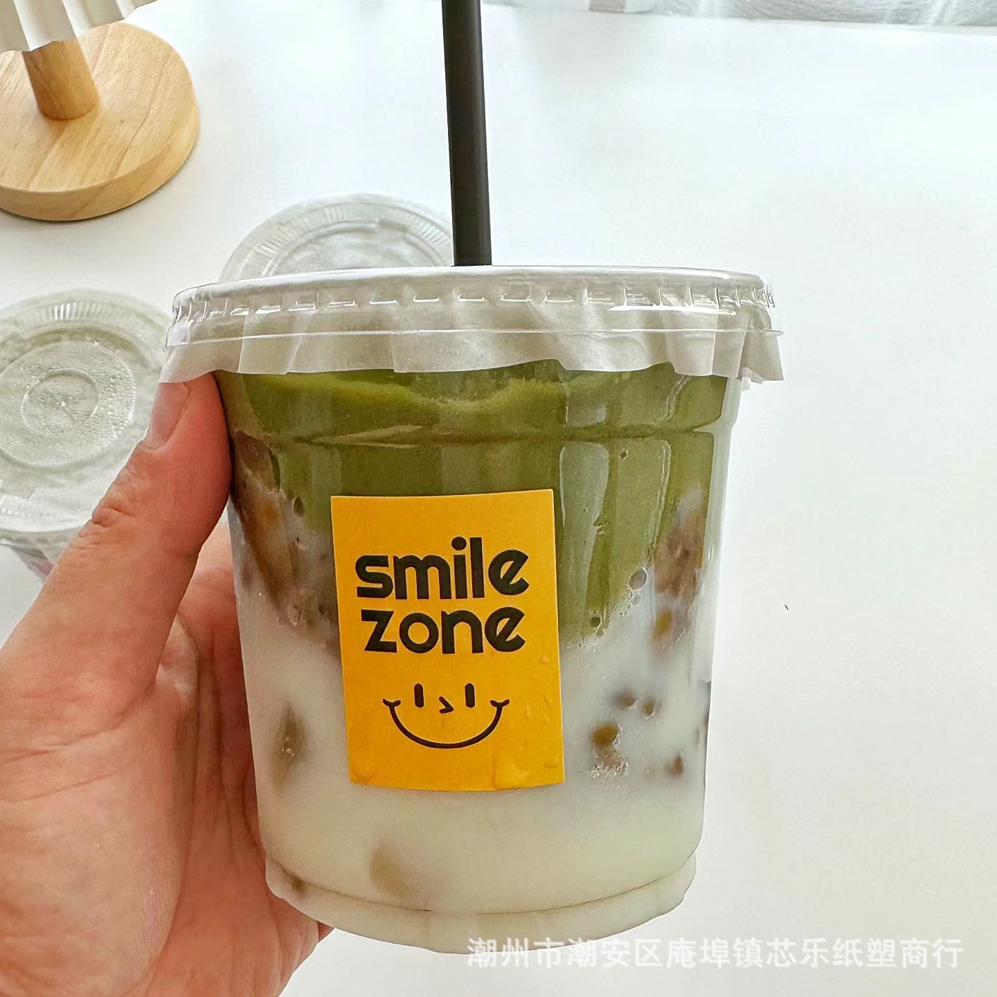 Mung bean milk smoothie cup, disposable milk tea cup, coffee cup, mung bean ice packaging plastic cup, thickened pet details Picture