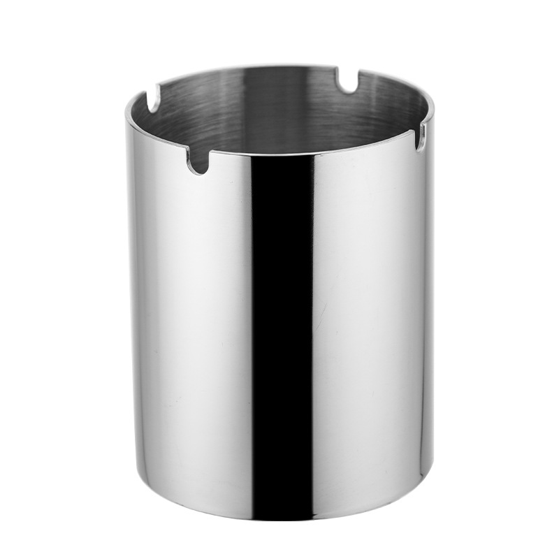 Stainless steel ashtray, creative and personalized thickened anti-drop ashtray, special LOGO for bars, KTVS and clean bars Item Picture