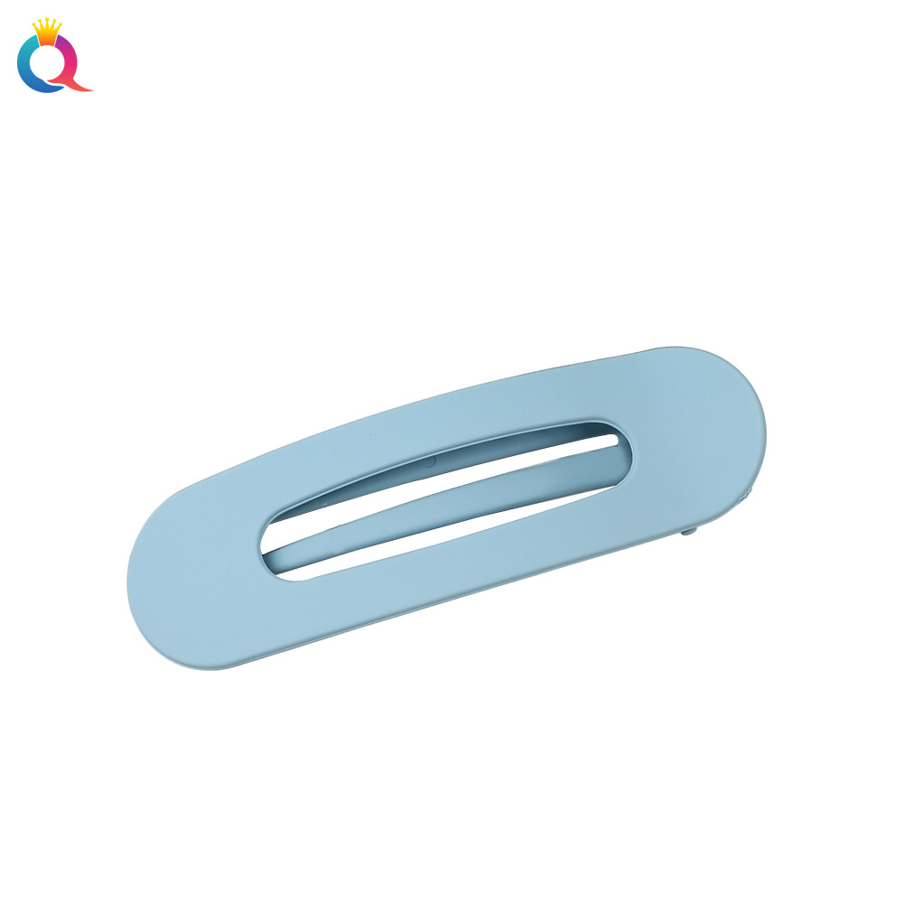 Qiyue matte colored side clips, large hair clips, face wash one-line clips, side clips, simple bangs, hair clips, duckbill clips, headwear Item Picture