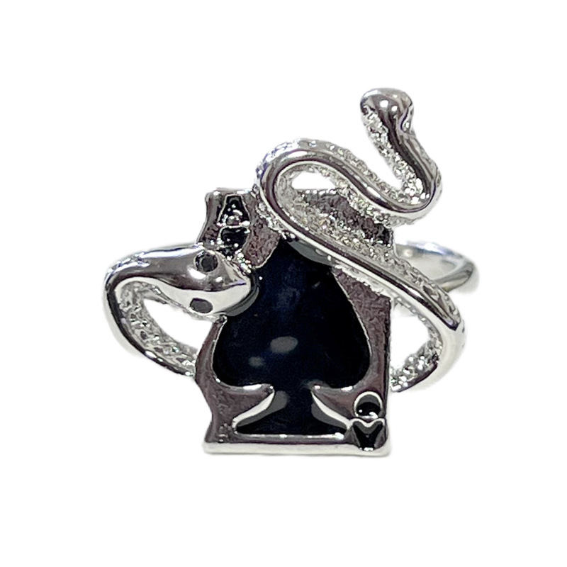 This is A sophisticated, punk, niche design ring with a unique and fashionable style Item Picture