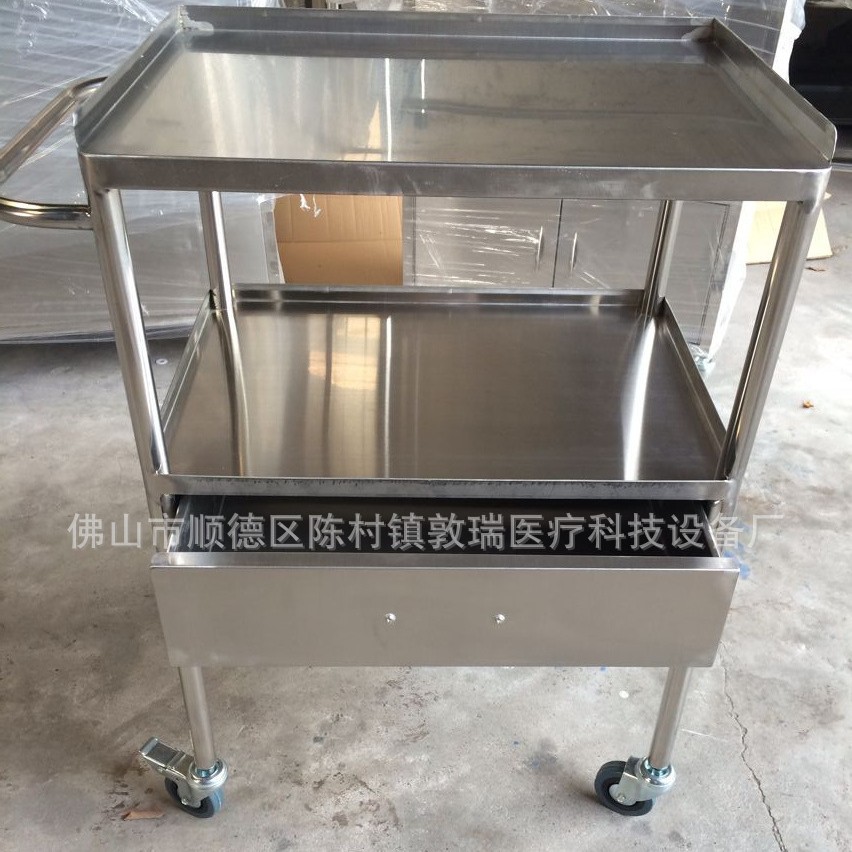 Factory direct sales of single-suction treatment trolleys, thickened mobile storage trolleys, tool trolleys, hospital nursing wholesale Application Scenario