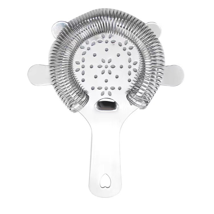 304 stainless steel ice filter, plum blossom filter, multi-hole ice filter handle, perforated filter, bar supplies Item Picture
