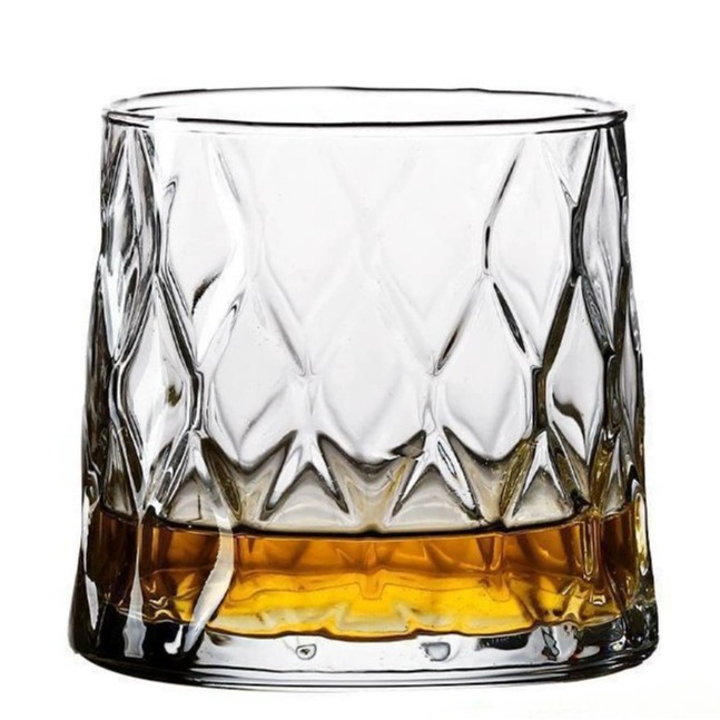 High-end glass diamond-shaped glass cups for home use, high-quality drinking cups for children, dessert cups for kids, whisky glasses Item Picture