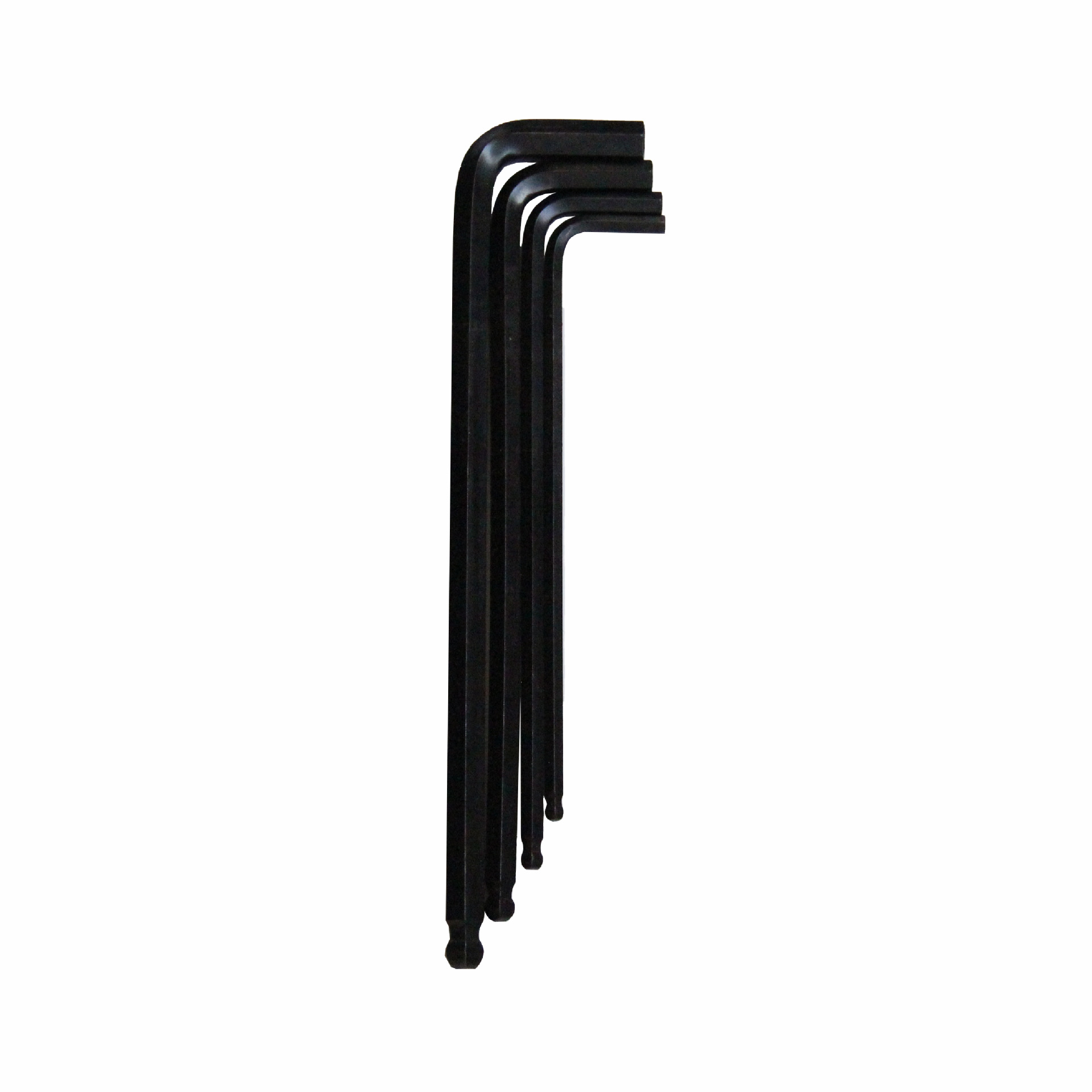 CR-V steel extra-long metric and imperial medium length bright black hair black ball head Allen wrench L-shaped wrench details Picture
