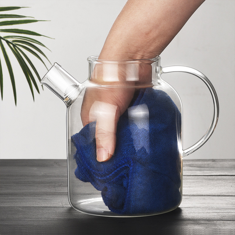 Cold water kettle, teapot, glass, high-temperature resistant, explosion-proof household cold water kettle, brewing teapot, water cup, cold boiled water kettle, flower teapot details Picture