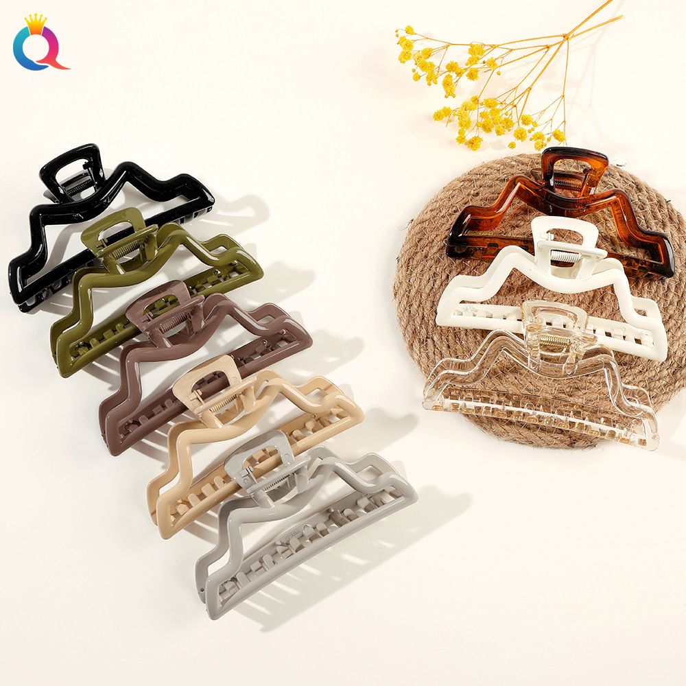 Qiyue PC large hair clip, ins high-end style hairpin, hairpin, shark clip at the back of the head, women's headwear and hair accessory wholesale details Picture