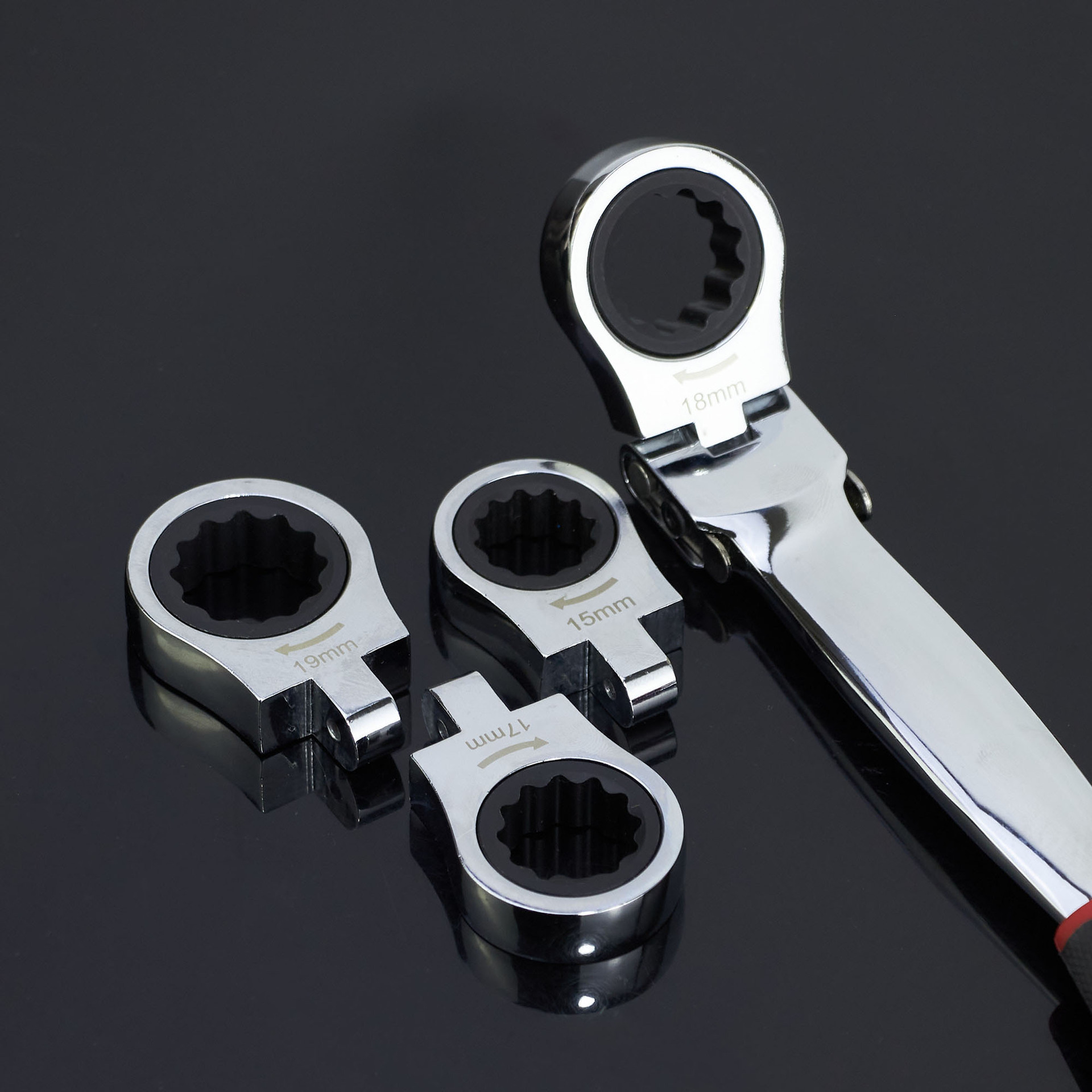 Direct sales from the original manufacturer: 12-in-one interchangeable head ratchet box wrench, adjustable head ratchet wrench, quick wrench details Picture