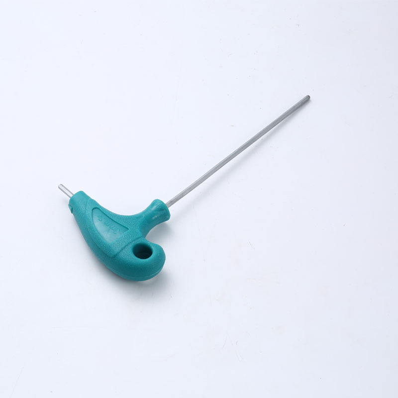 T-shaped hex socket wrench crutch T double-purpose hex socket wrench plastic handle crutch hex key 7-shaped extended wrench Item Picture