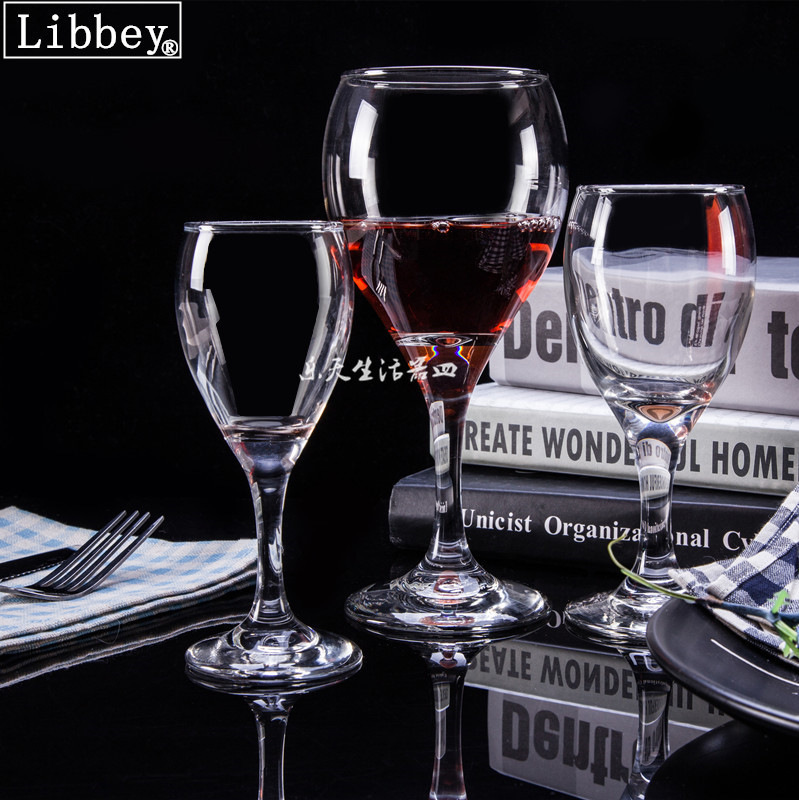 Libby Dewdrop series glass wine glasses, wine glasses, foreign wine glasses, highball glasses and glass glasses wholesale with logo printing full figure