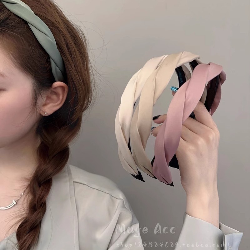 A versatile anti-slip hair band for women, 2024 new high-end pressure-sensitive hair band for the top of the head, a popular online hair tie full figure