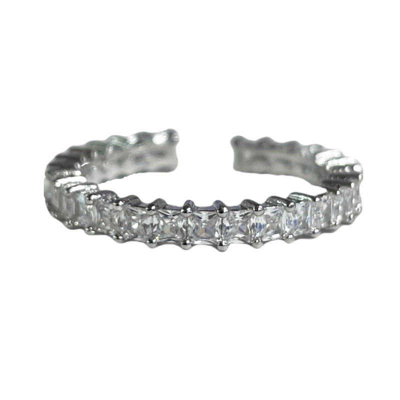 The pink sparkling diamond zircon butterfly open ring with a sweet and cool Internet celebrity style is a versatile, niche and high-end new accessory for women Item Picture