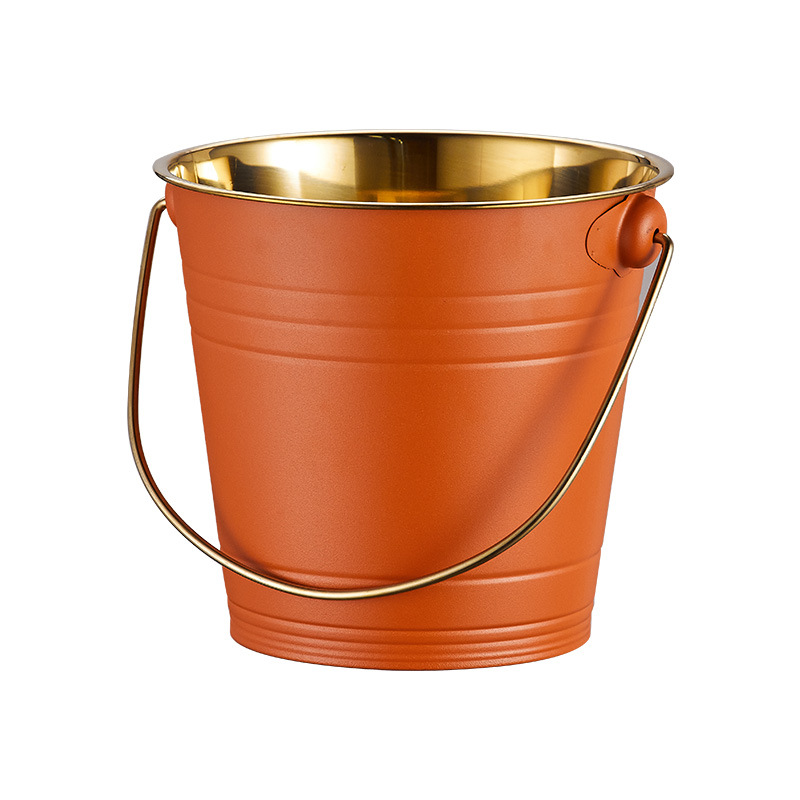 Commercial 304 stainless steel ice bucket, bar, KTV, champagne, beer, wine, hotel supplies, snack bucket, popular ice bucket factory Item Picture