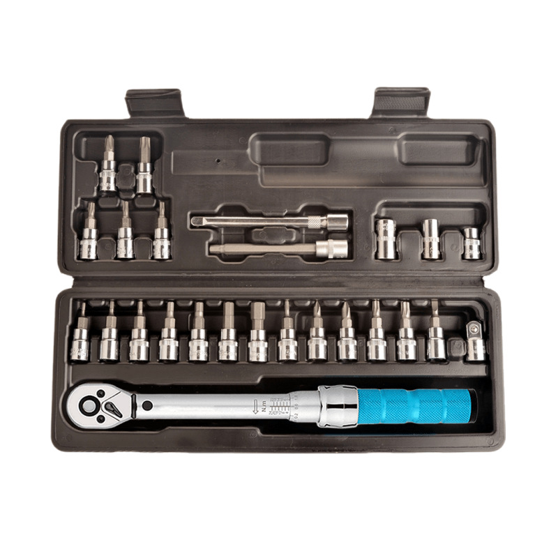 Bicycle torque wrench set 2-20NM 1/4 ratchet socket torque wrench factory direct sales undefined