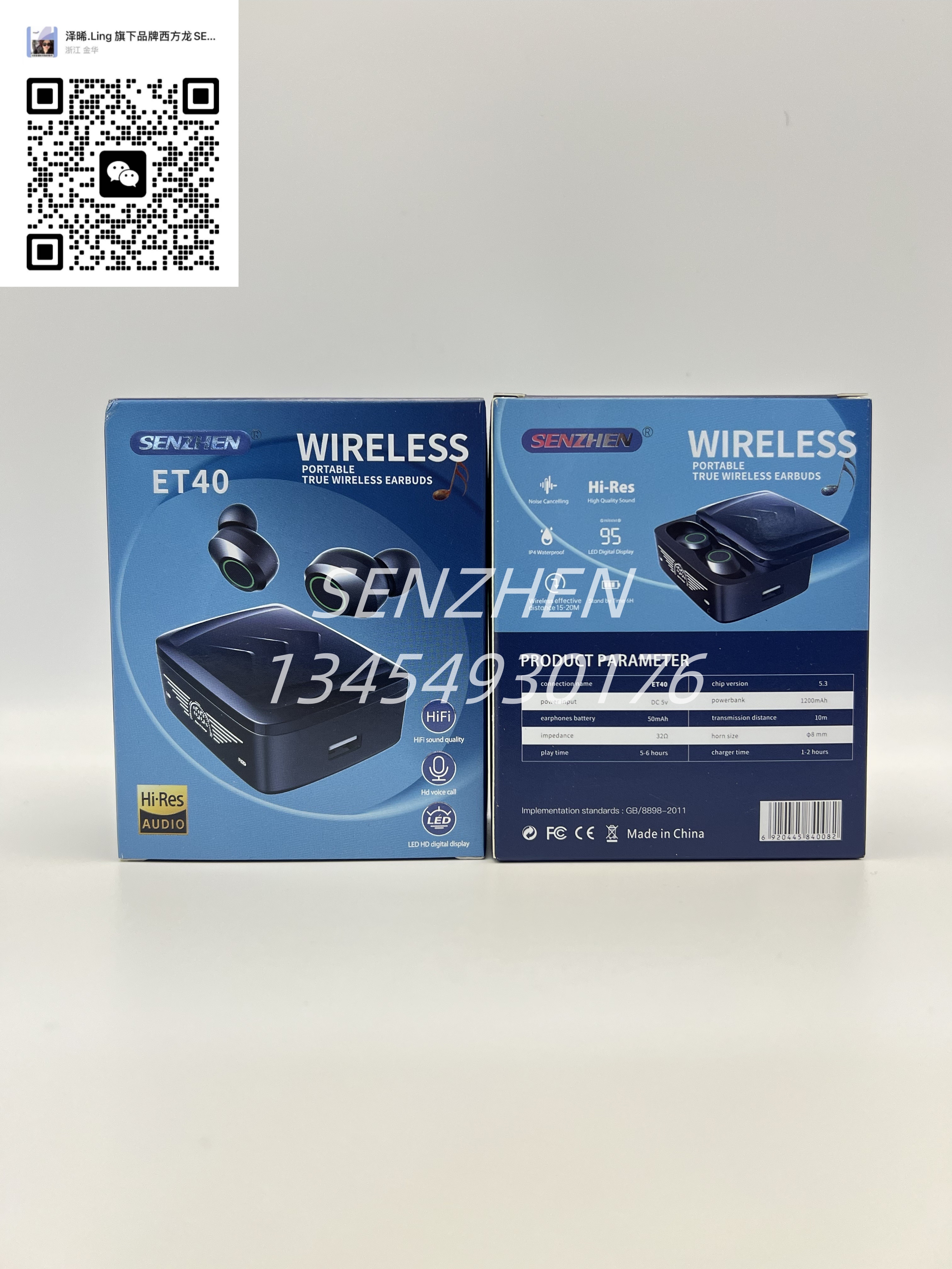 SENZHEN Bluetooth Headphones AI ET40 details Picture