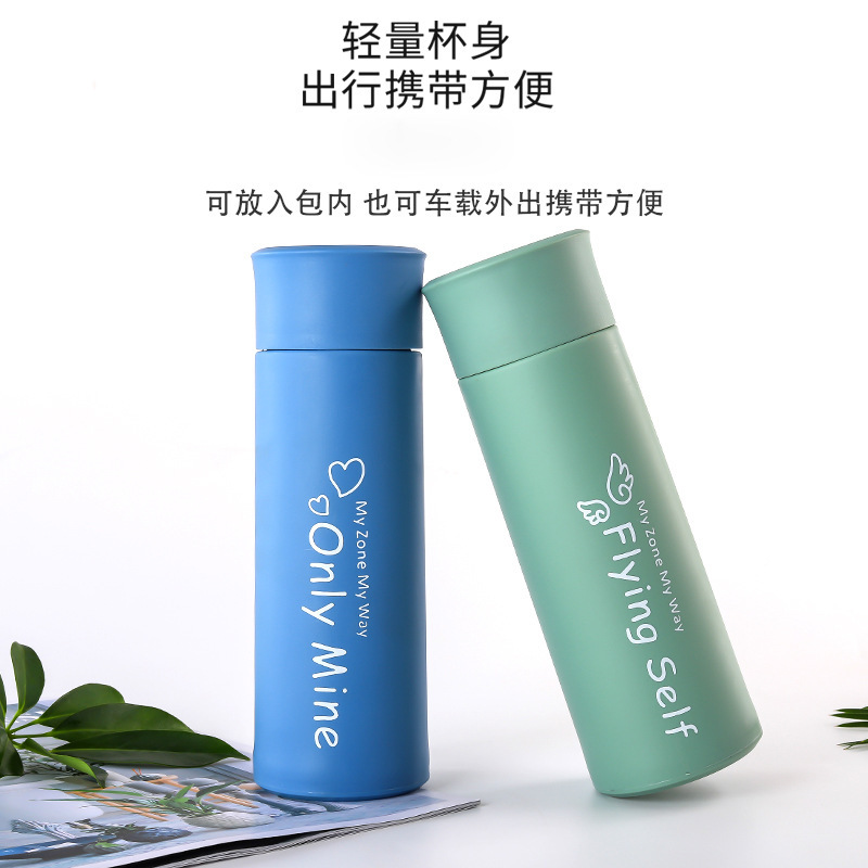 New double-layer handle cup, small gift water cup, cocoa logo advertisement, casual glass cup Specification drawing