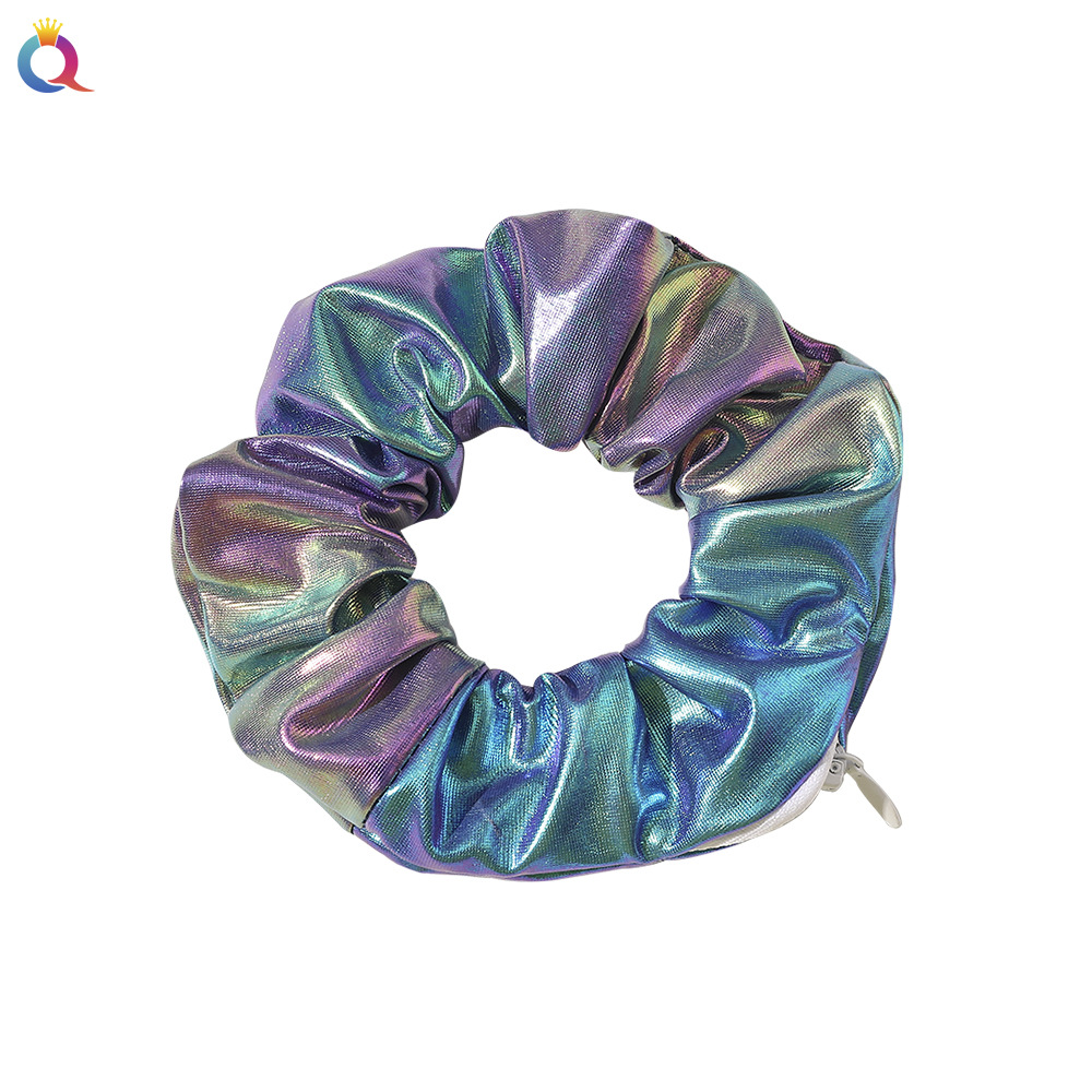 Qiyue European and American PU zipper Large Intestine Hair band Cross-border e-commerce Amazon zipper hair band wholesale fashion headband hair accessories Item Picture