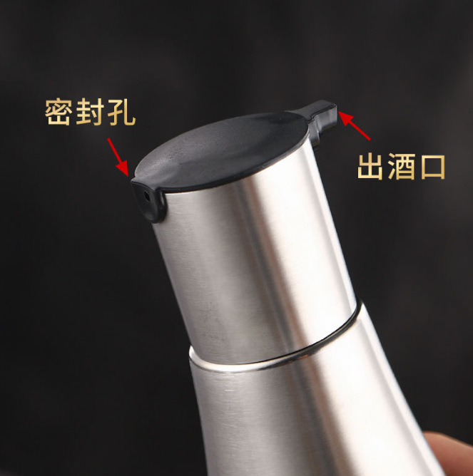 Stainless steel wine dispenser, bar KTV, small foreign wine pouring pot, 304 small bottle, cocktail pot, measuring foreign wine pot Application Scenario