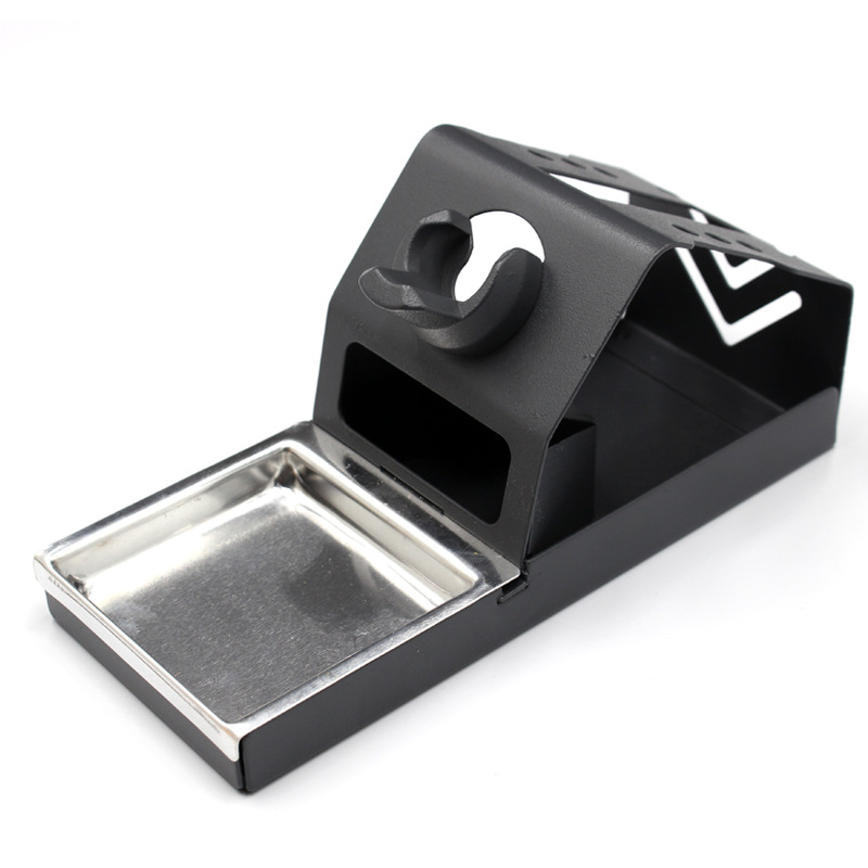 T12 metal soldering iron stand, white light 9501 electric handle, fixed stand, anti-static multi-functional seat, soldering equipment Specification drawing