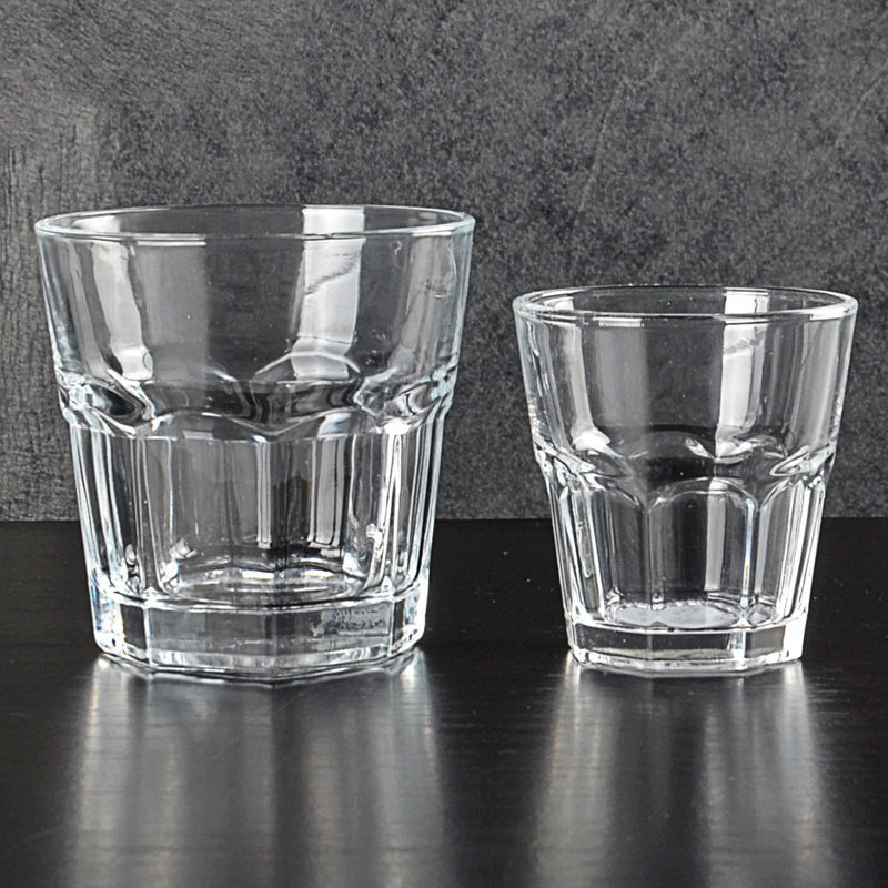 Water cups, octagonal cups, thick-bottomed glass cups, water drop lotus cups, foreign wine glasses, beer glasses, ktv bars, hotels, restaurants Application Scenario