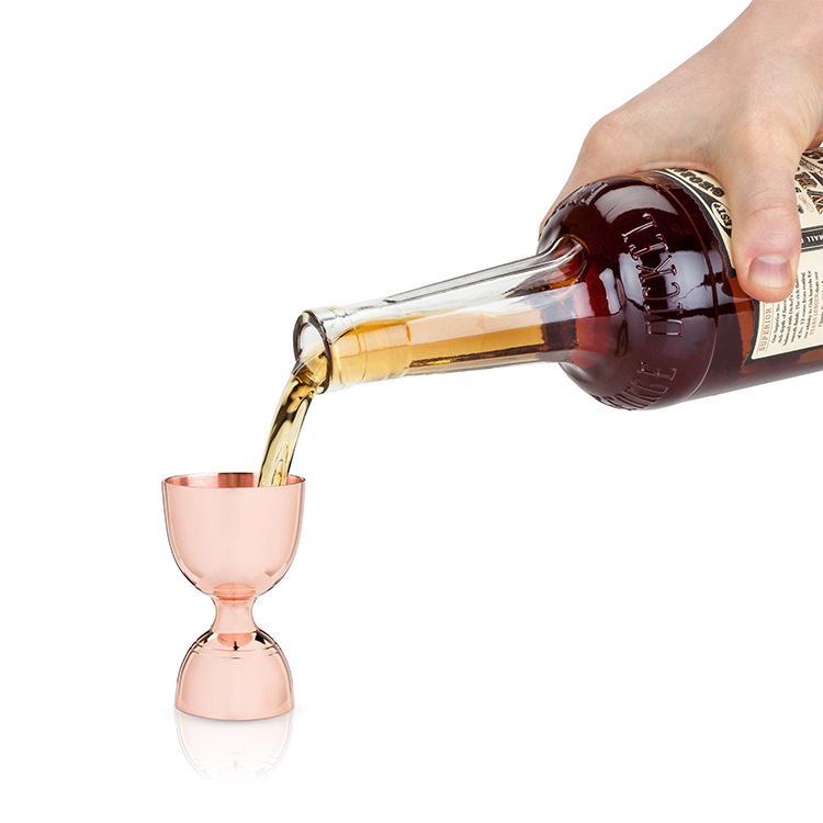 Indian-style double-headed wine measuring cup, stainless steel fine-scale measuring cup, ANSI cup, wine glass, ounce, cocktail mixing Item Picture