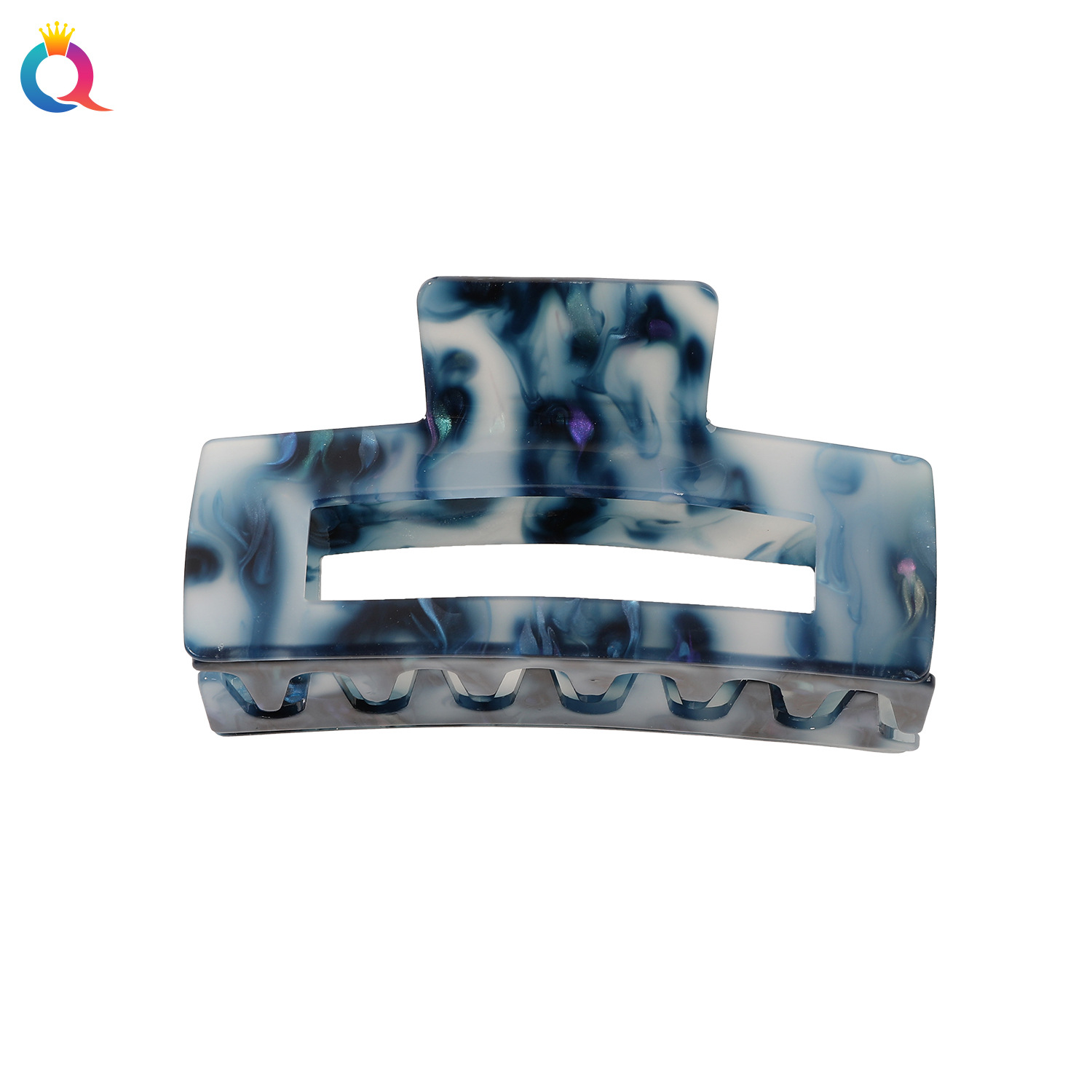 Qiyue Cross-border Extra-Large acrylic hair clips for women, versatile and high-end style, hairpin, claw clip, shark clip, hair accessory wholesale Item Picture
