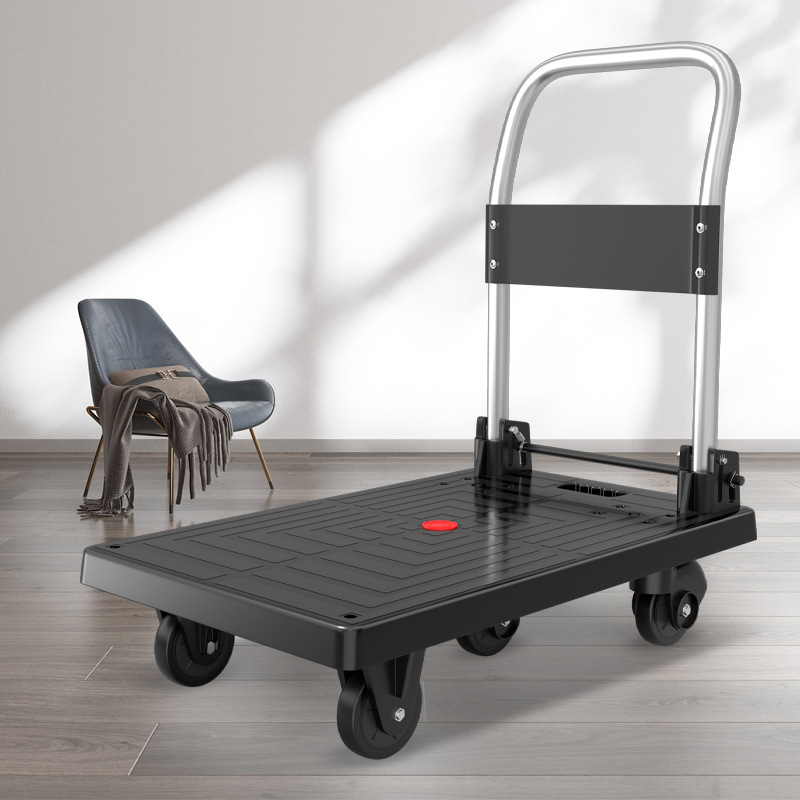 Small carts, handling carts, folding hand carts, flatbed carts, household handling carts, tow trucks, express delivery services - all join hands to pull carts for shopping Application Scenario