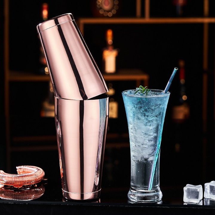 Boston 304 stainless steel shaker set, shaker, cocktail mixing tools, bar shaker details Picture