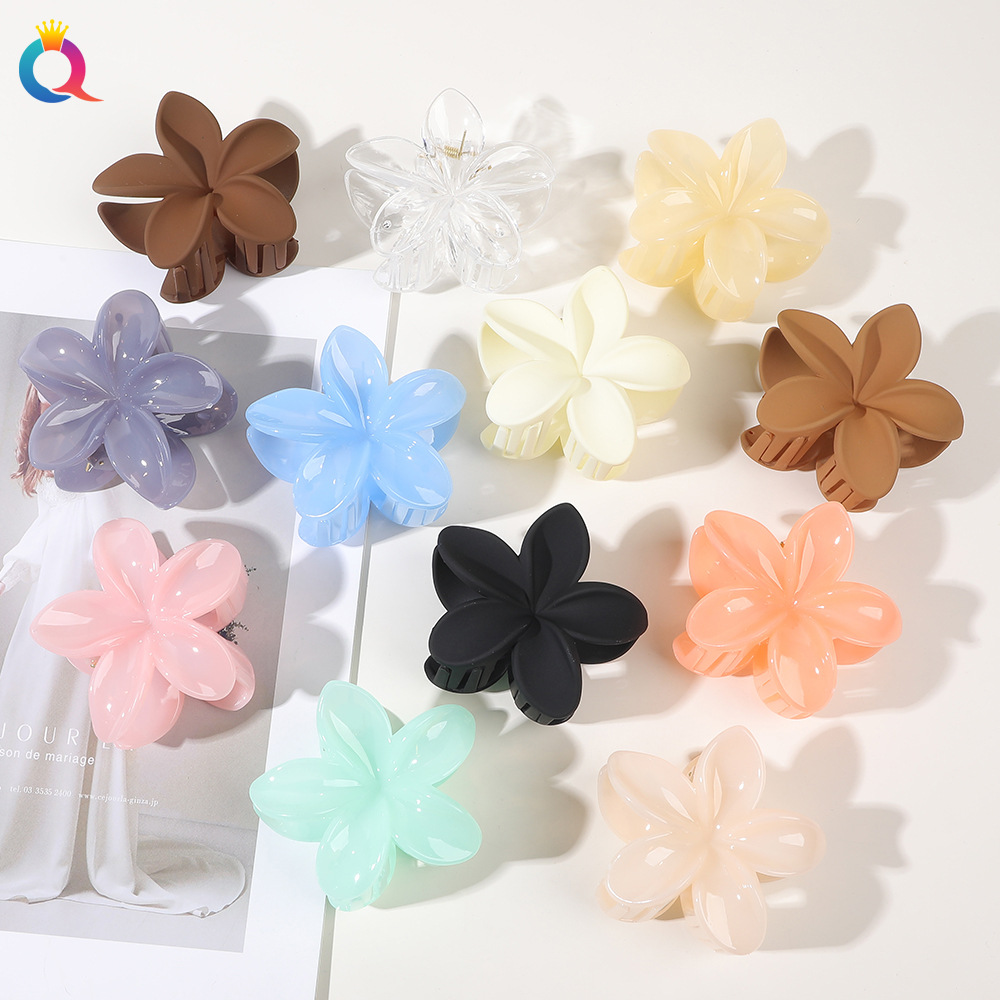 Qiyue Cross-border Flower Grabber, back of the head, hair clips, shark clips, ins hair grabber, women's headwear and hair accessories wholesale full figure