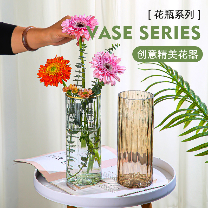 Wholesale of decorative items and handicrafts, colorful modern and fashionable vases, living room model rooms, hotel fresh flowers, flower arrangements, decorative utensils Specification drawing