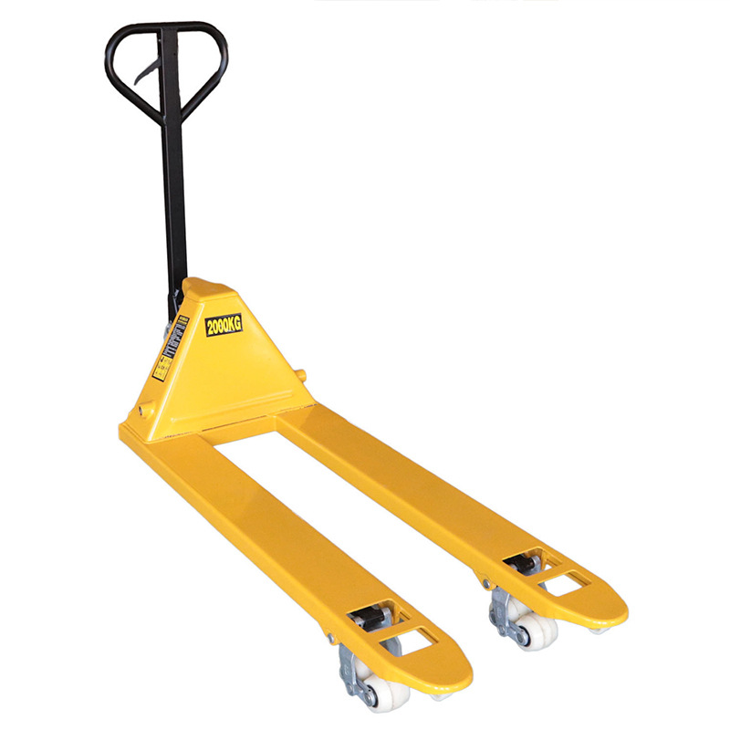 Wholesale manual hydraulic pallet trucks, push-pull lifting hydraulic trailer pallet trucks, warehouse lifting pallets, extended forklifts Item Picture