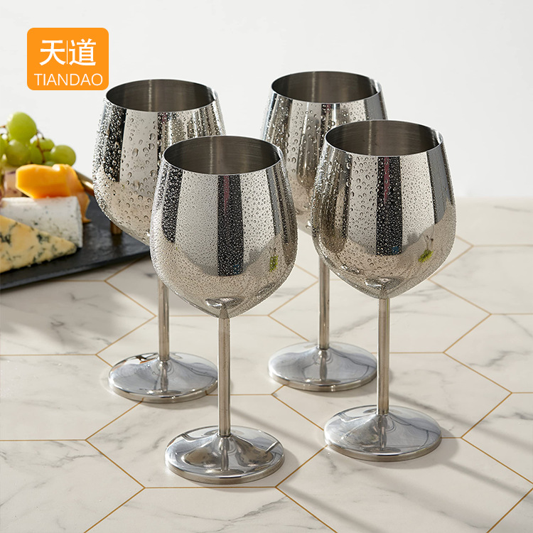 304 stainless steel wine glass, tall wine glass, creative thickened bar mojito cocktail glass, juice glass Application Scenario