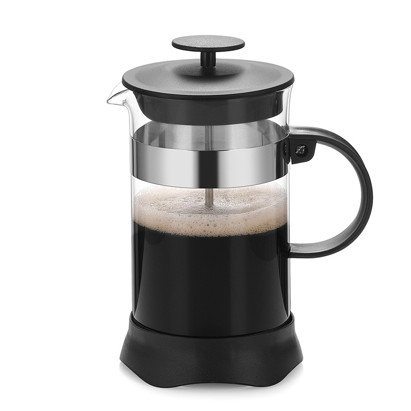 High borosilicate glass press coffee maker, household filter brewing teapot, filter pressure extraction coffee teapot Item Picture