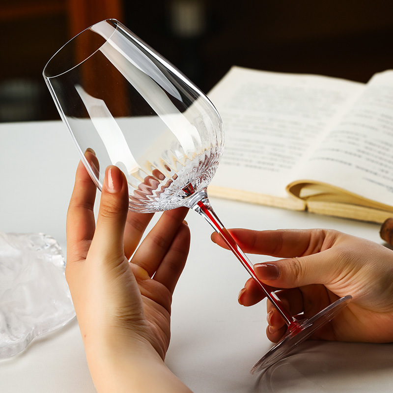 Light luxury high-end colored rod wine glasses, high-end crystal glass tall glasses, commercial high-appearation-level wine glasses Application Scenario