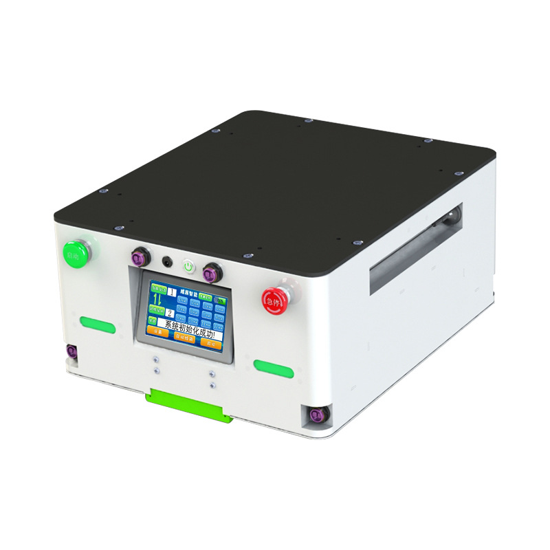 The AGV transport trolley with a brushless motor turning radius of 0.8 meters is controlled by a mobile phone to select the automatic route for operation Item Picture