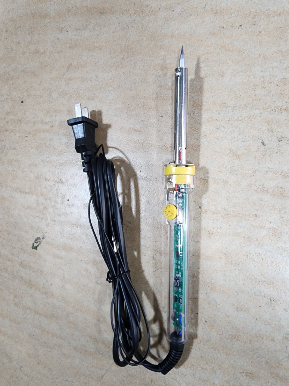 907 Constant-temperature soldering Iron ZG Transparent Adjustable Temperature Internal Heating Rapid Heating 60W Special offer factory direct sale with discount Specification drawing