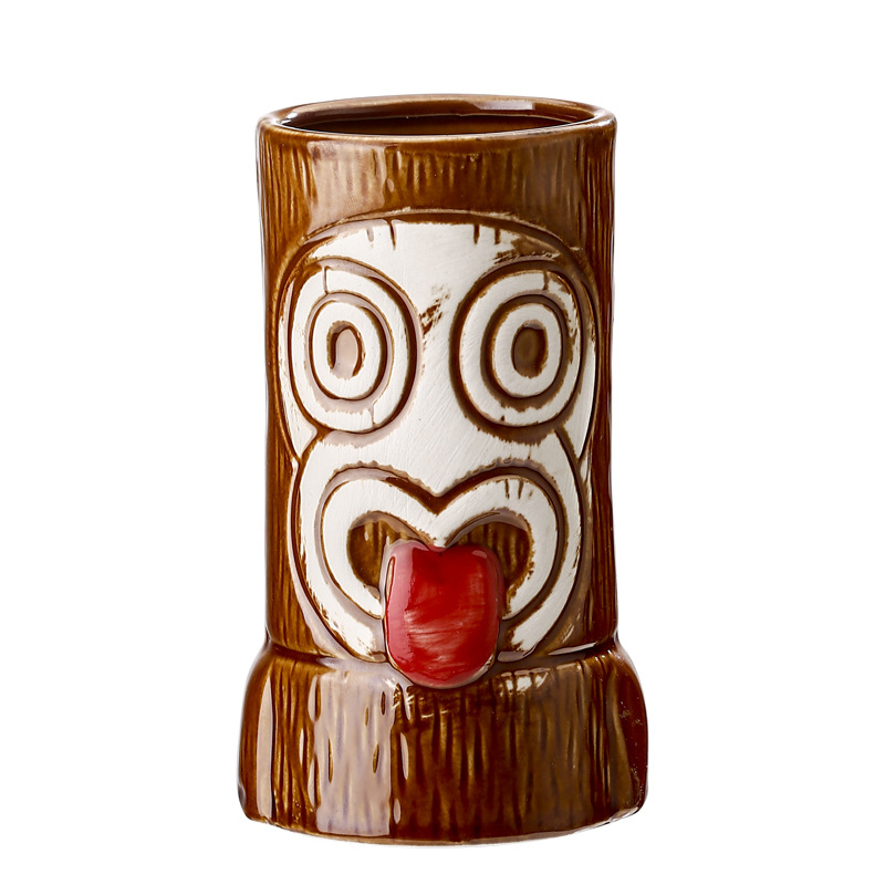 Hawaiian cocktail cups, Statue series, tiki cups, bar ceramic Tiki cups, creative art decorative cups Item Picture