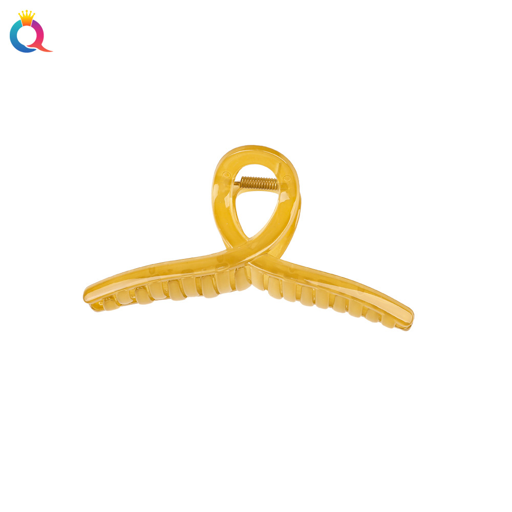 Qiyue Cross-border jelly-colored hair clips, high-end shark clips, hairpin clips, back of the head, hairpin clips, hair accessories wholesale Item Picture