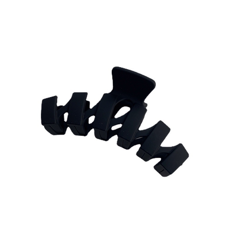 Korean bright black hair clips, large hair volume, back head hair clips, high-end and simple shark clips wholesale Item Picture