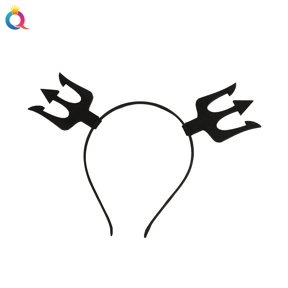 Qiyue European and American Halloween hair accessories, skull clips, masquerade balls, duckbill clips, devil hair bands, holiday headwear wholesale Item Picture