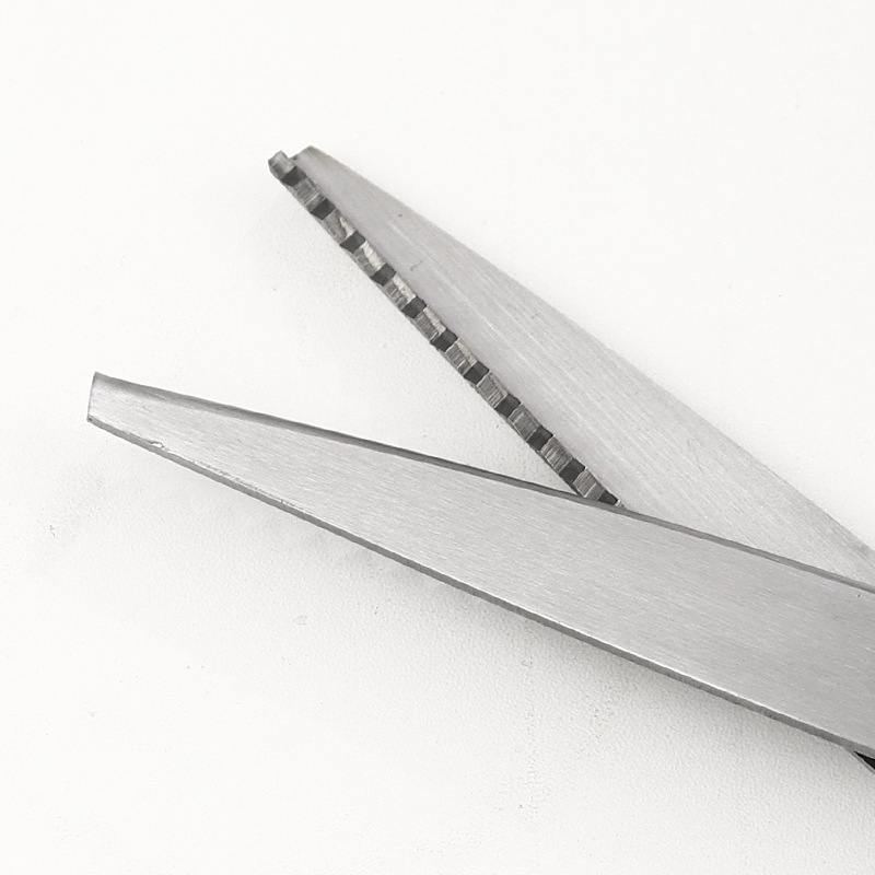 Stainless steel serrated scissors, orange peel and lemon peel shaped lace scissors, cocktail decoration scissors, cocktail mixing tools Specification drawing