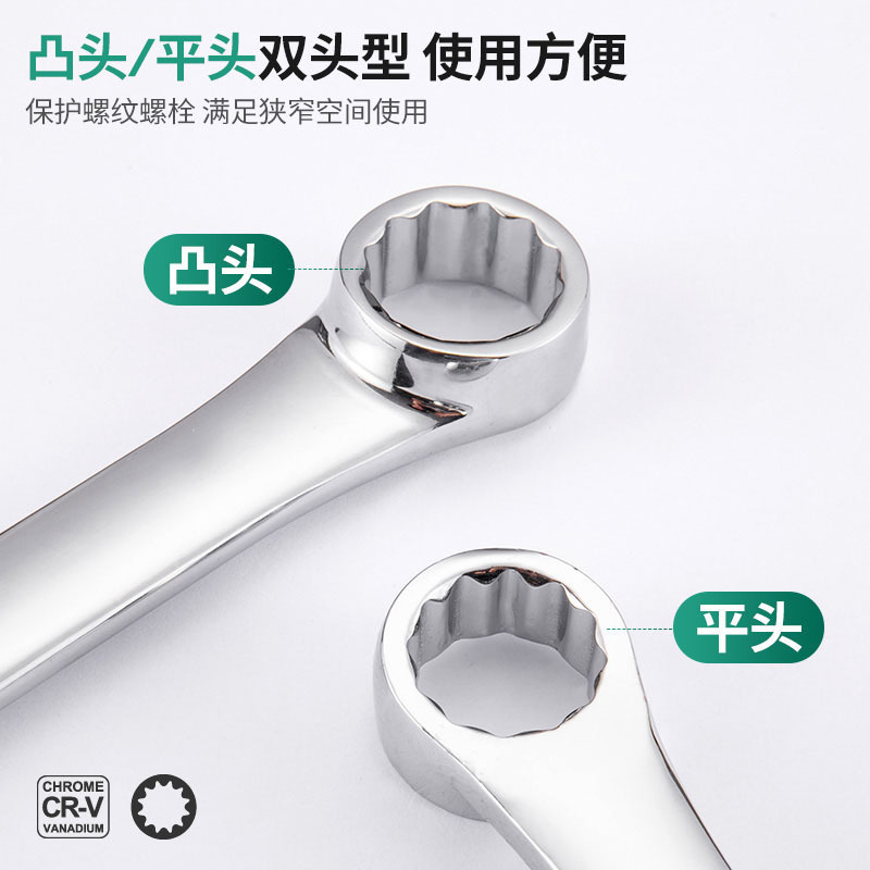 Four-wheel alignment wrench, double-head star-shaped aviation wrench, car extra-long flat wrench, camber adjustment tool wrench Application Scenario