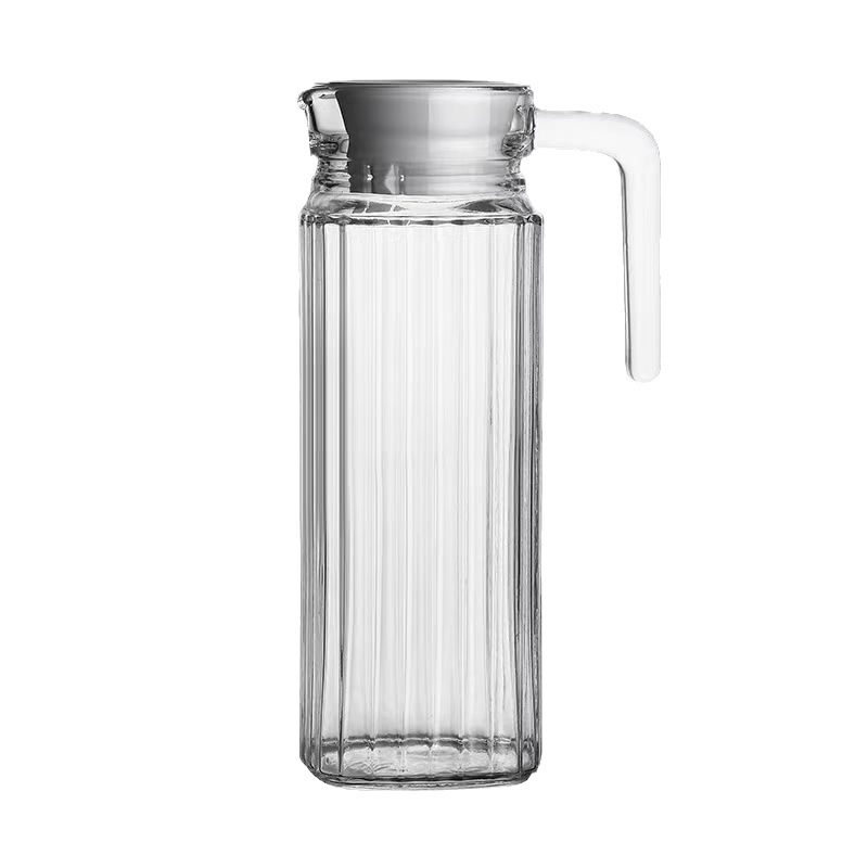 Cold water kettle, glass cold water kettle, household thickened kettle with handle, restaurant juice and beverage large-capacity duckbill kettle Item Picture