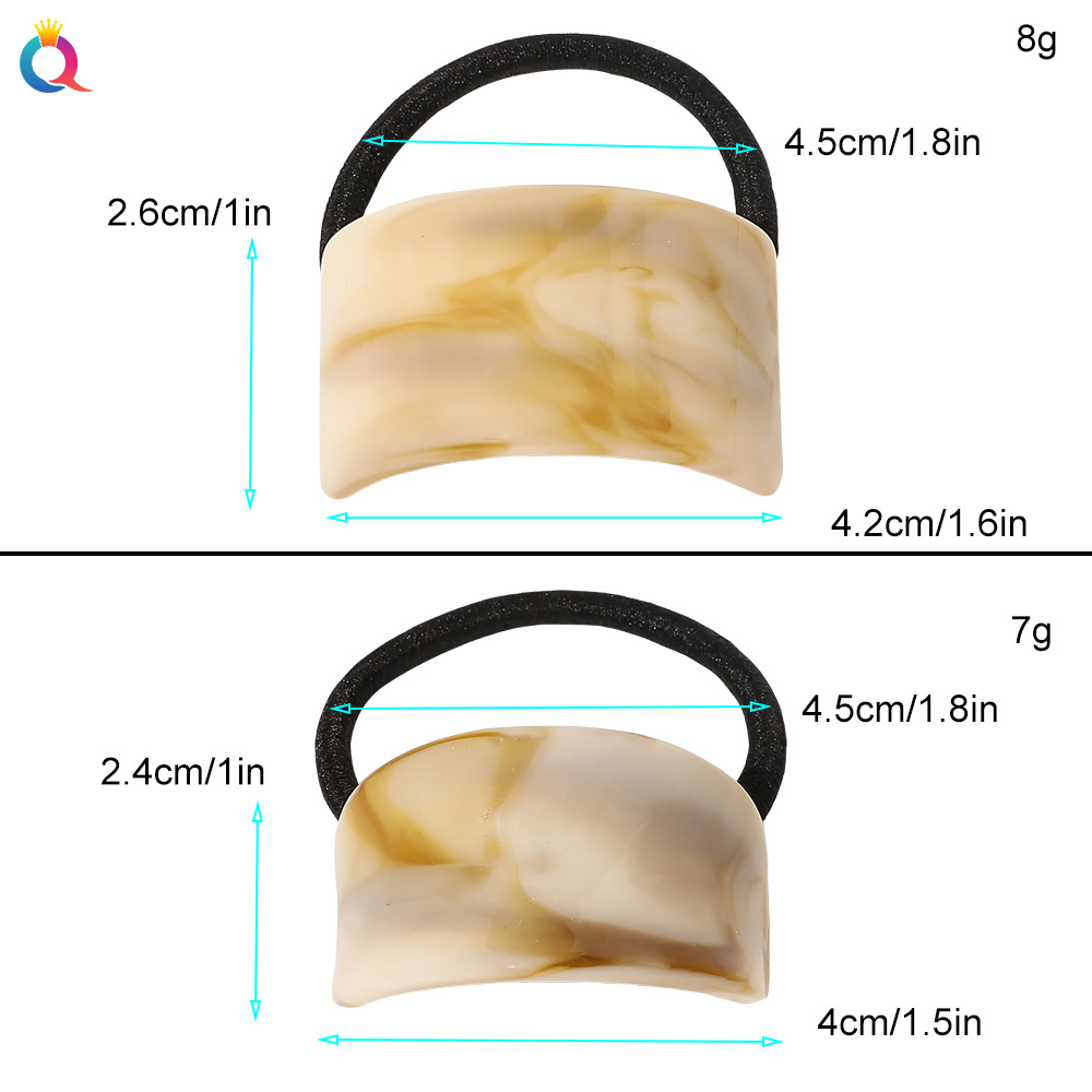 Qiyue European and American cross-border acetic acid hair bands are simple and versatile. They are made of leather bands, large intestine hair bands, ponytail hair ties, and hair accessories Application Scenario