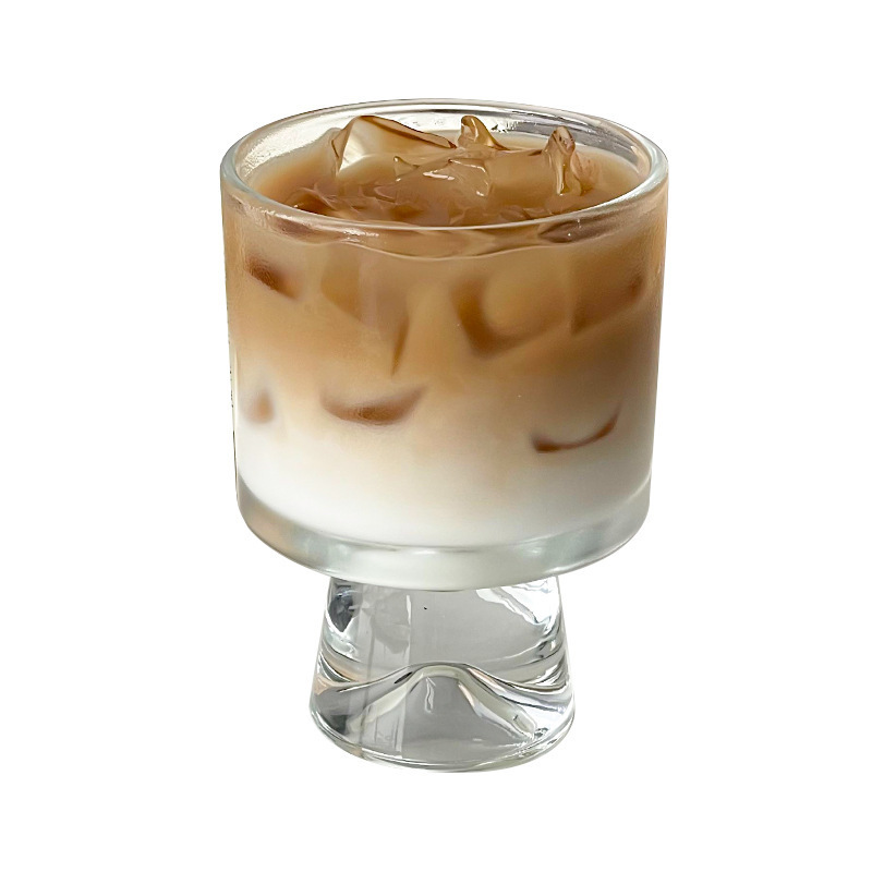 Wholesale of popular dessert cups, coffee cups, tall glass cups, juice cold drink cups, household heat-resistant glass water cups and hot red wine glasses Item Picture